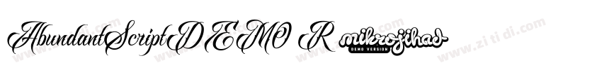 AbundantScriptDEMO R字体转换